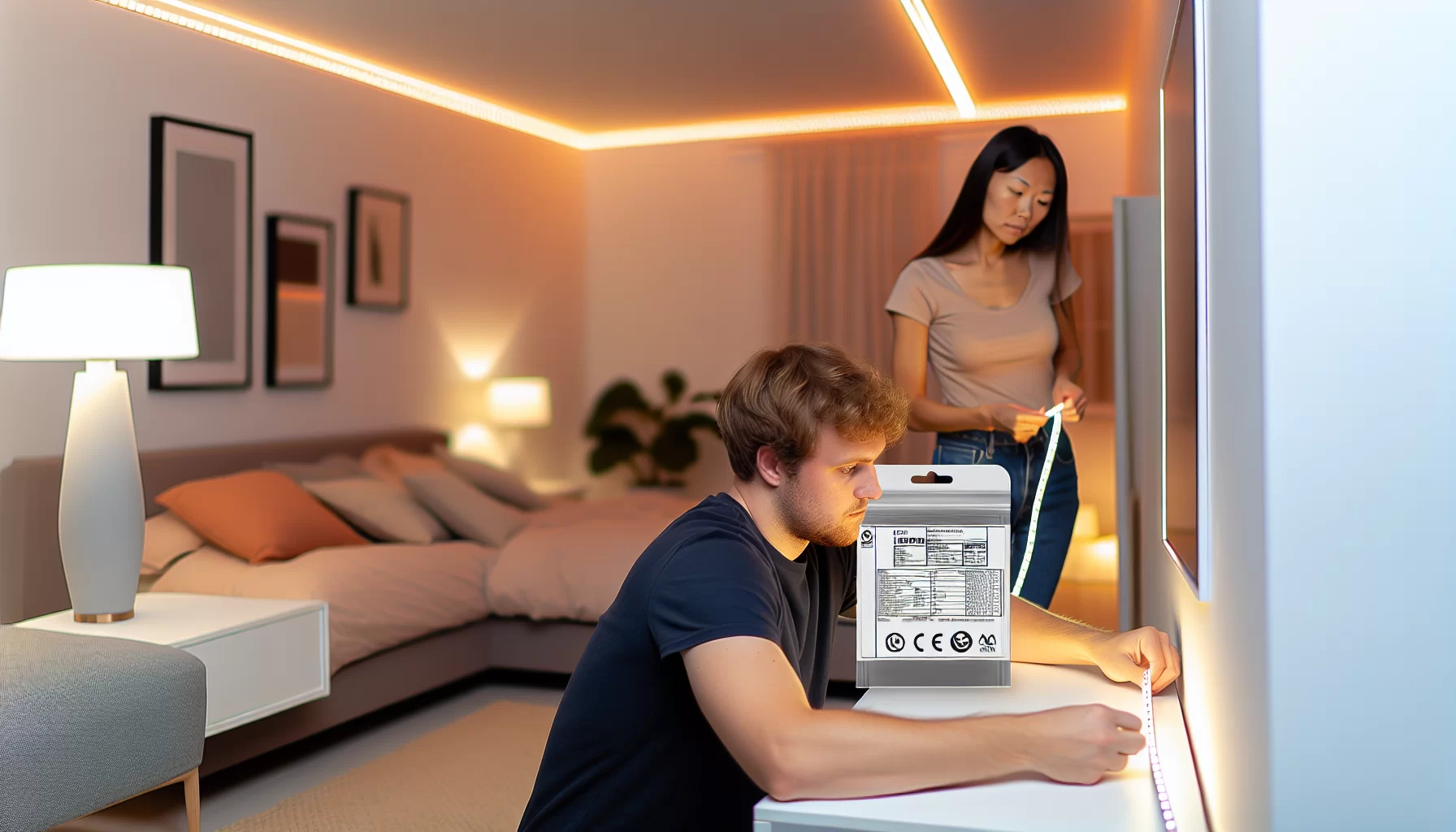 Safe use of LED strip lights in bedrooms